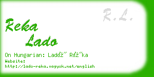 reka lado business card